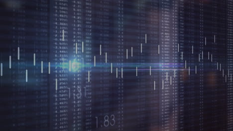 animation of digital data processing over computer servers