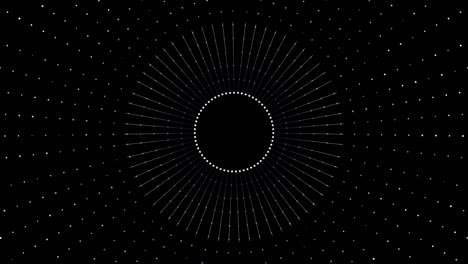 túnel de partículas animado de 4k