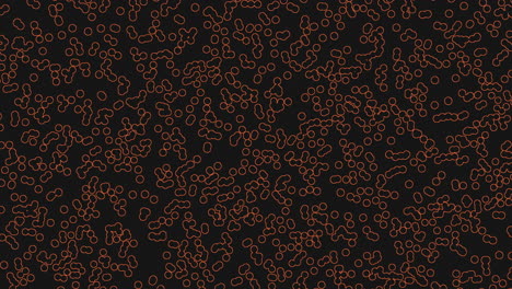 black and orange dot pattern on black background creates unique visual effect