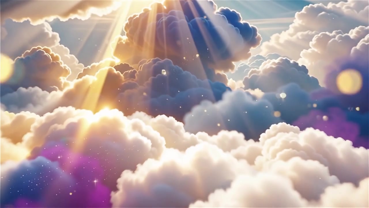 Christian Heavenly Light Worship Background