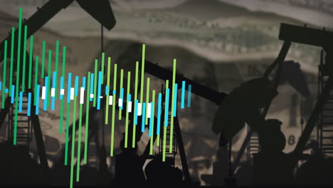 animation of data processing over warehouse