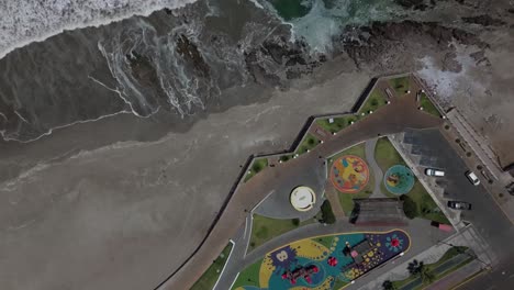 iquique playa brava chile tarapaca cavancha day beach city drone from above sand