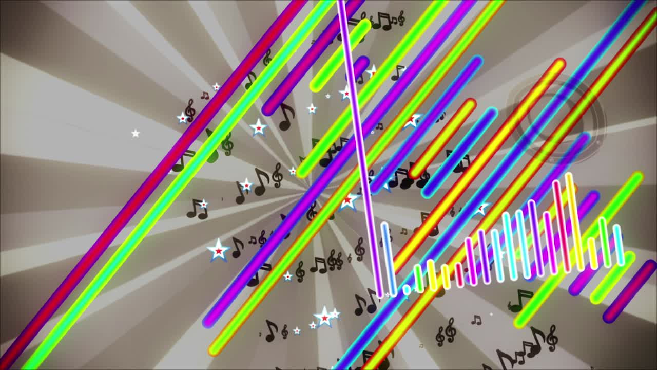 음악 스트럼 빈티지 vj 루프