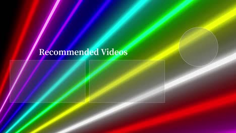 neon sign bar line end card ending screen motion graphics