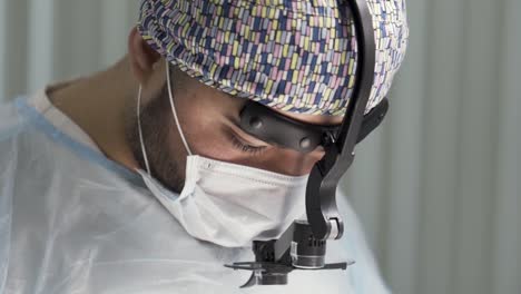 surgeon focused on procedure