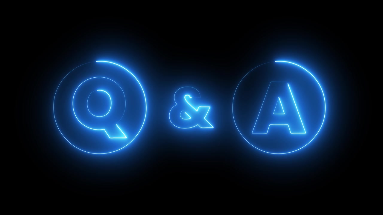 Q&A Neon Sign