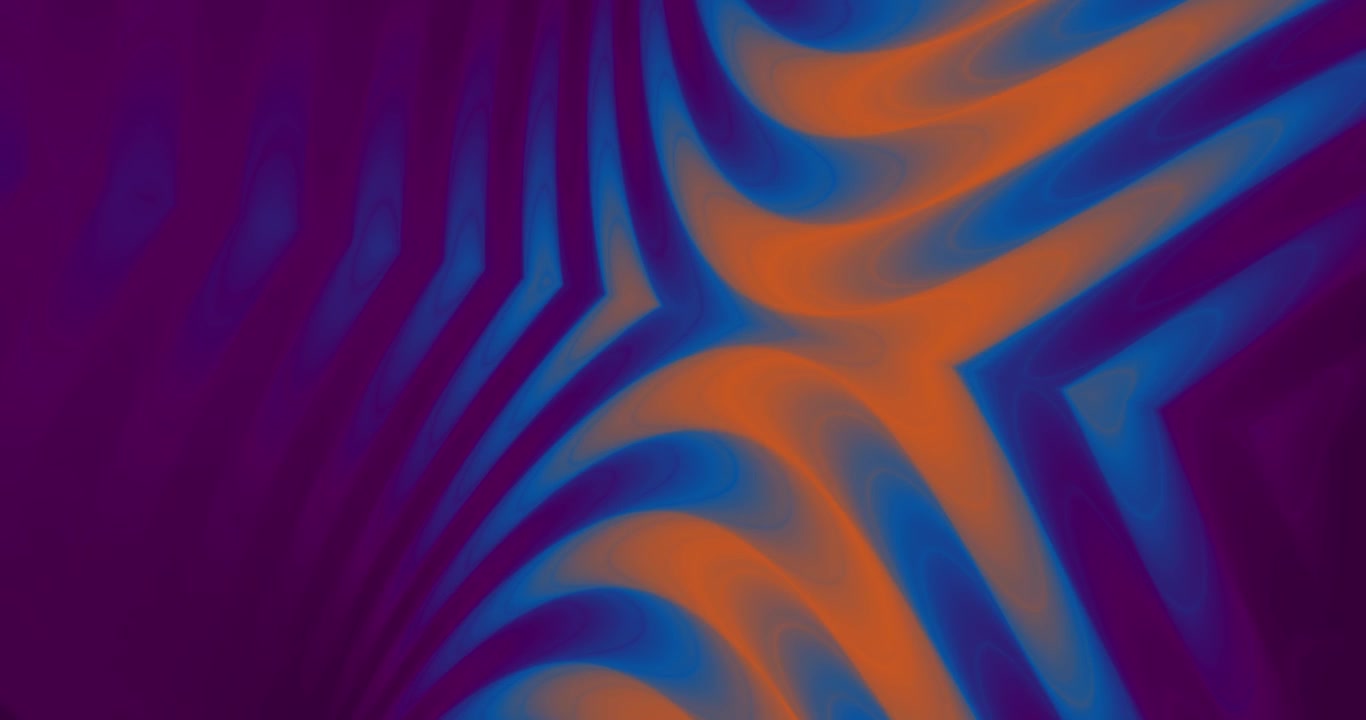 Abstract Background with Wavy Orange and Purple Lines