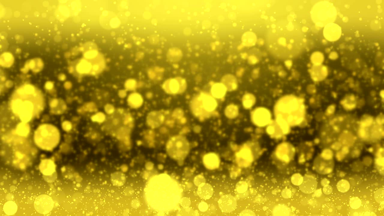 노란색 흐릿한 서클 조명 모션 추상적인 배경 비디오