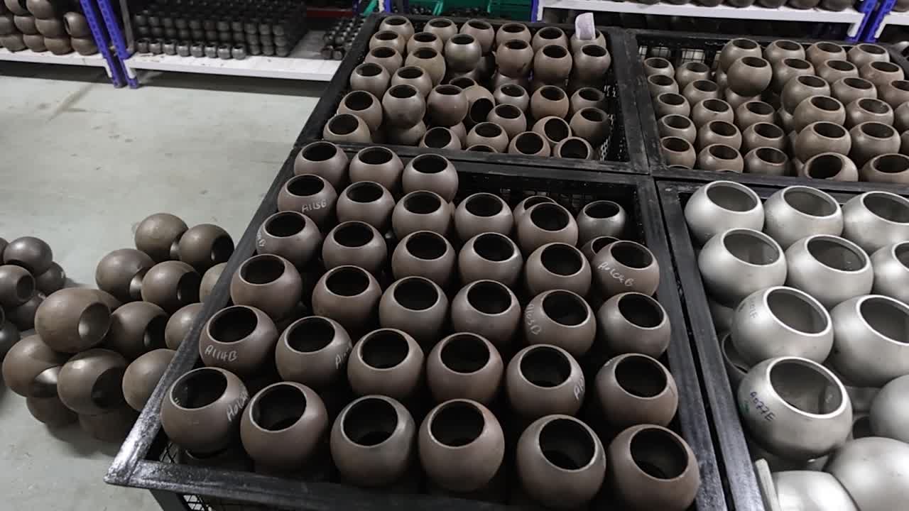 Metal Pipes and Fittings in a Warehouse