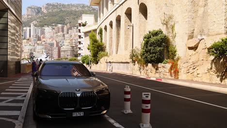 vehicles driving on a scenic monte carlo road