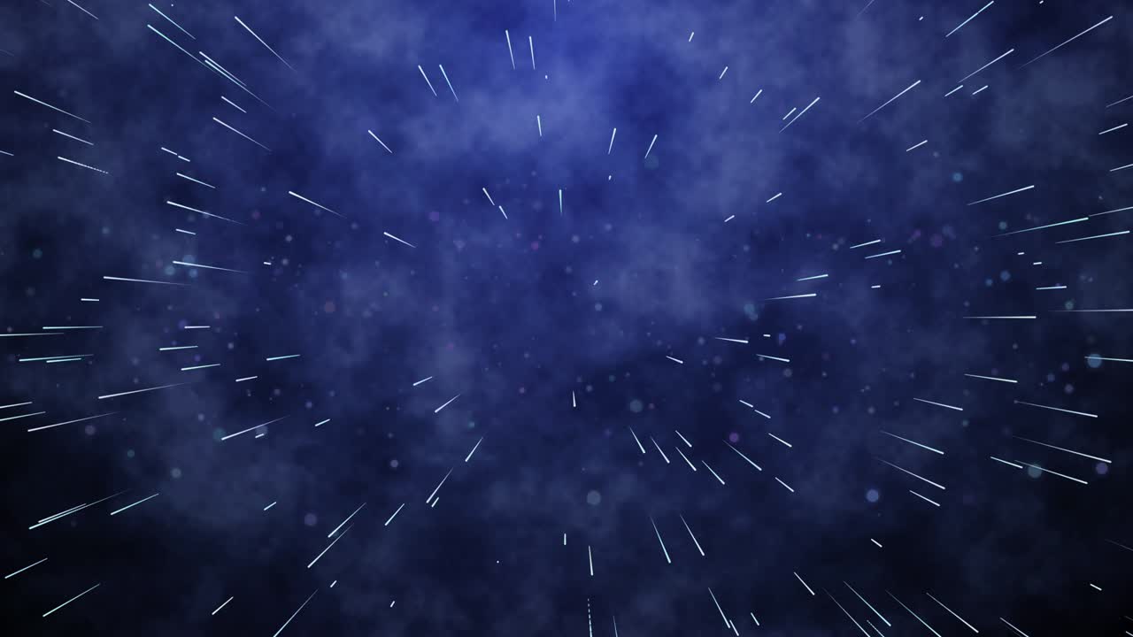 Moving shapes on a blue background 4k video animation.
