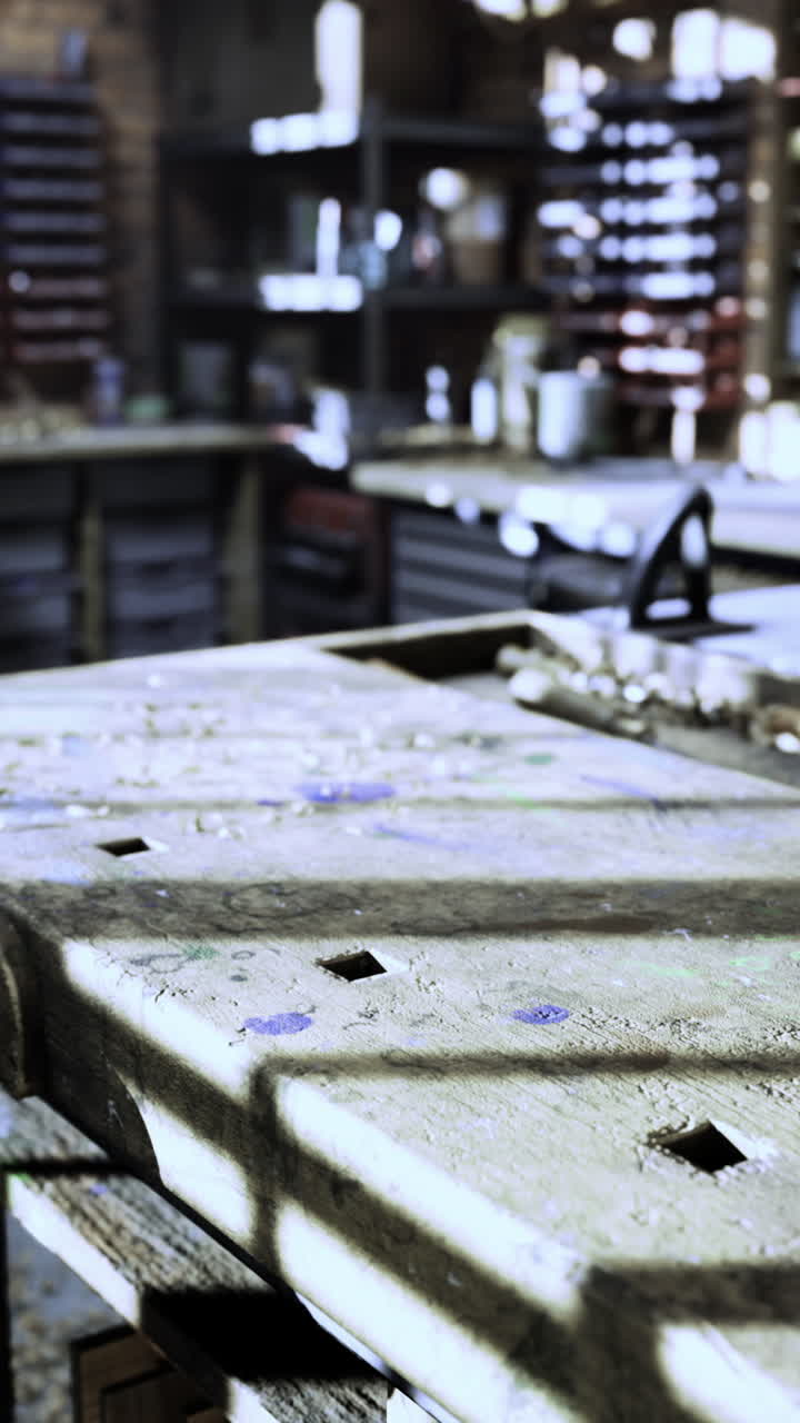 Craftsmanship and creativity flourish in a well equipped workshop