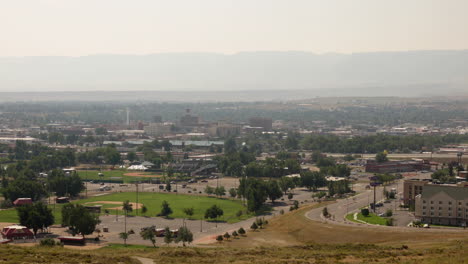 tiro de lapso de tiempo con vistas a casper wyoming