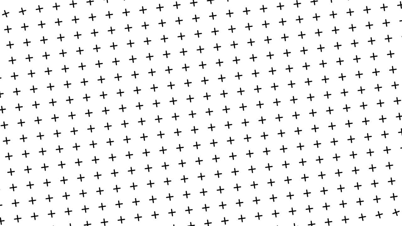 Monochromatic black crosses in rows pattern
