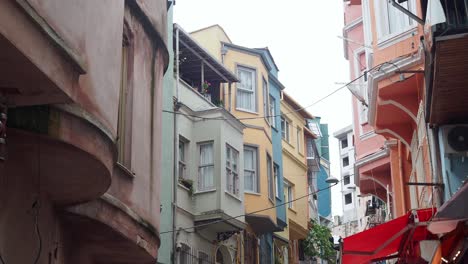 colorful buildings in a narrow street