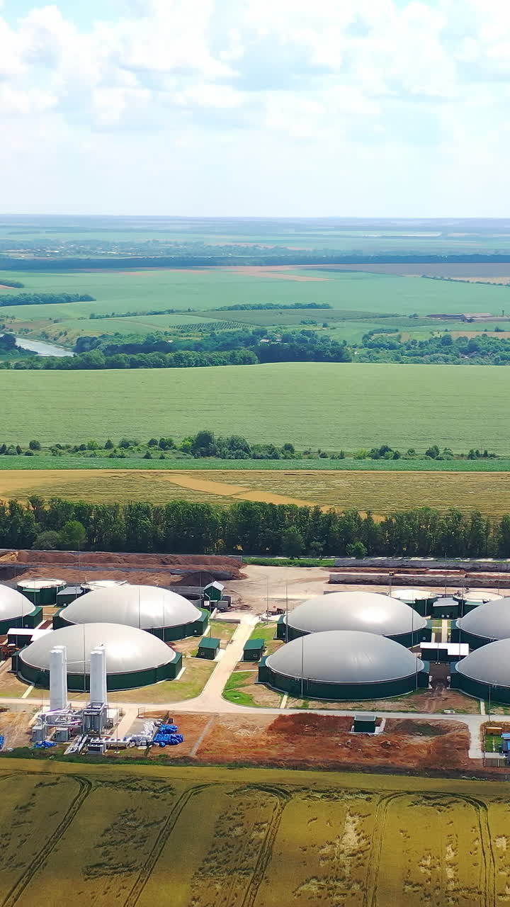 Biogas plant green energy