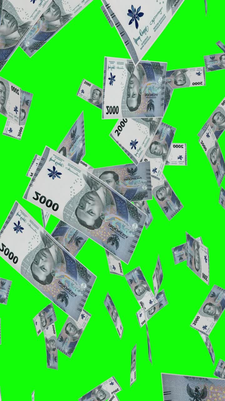 인도네시아 루피아가 떨어지는 돈 애니메이션
