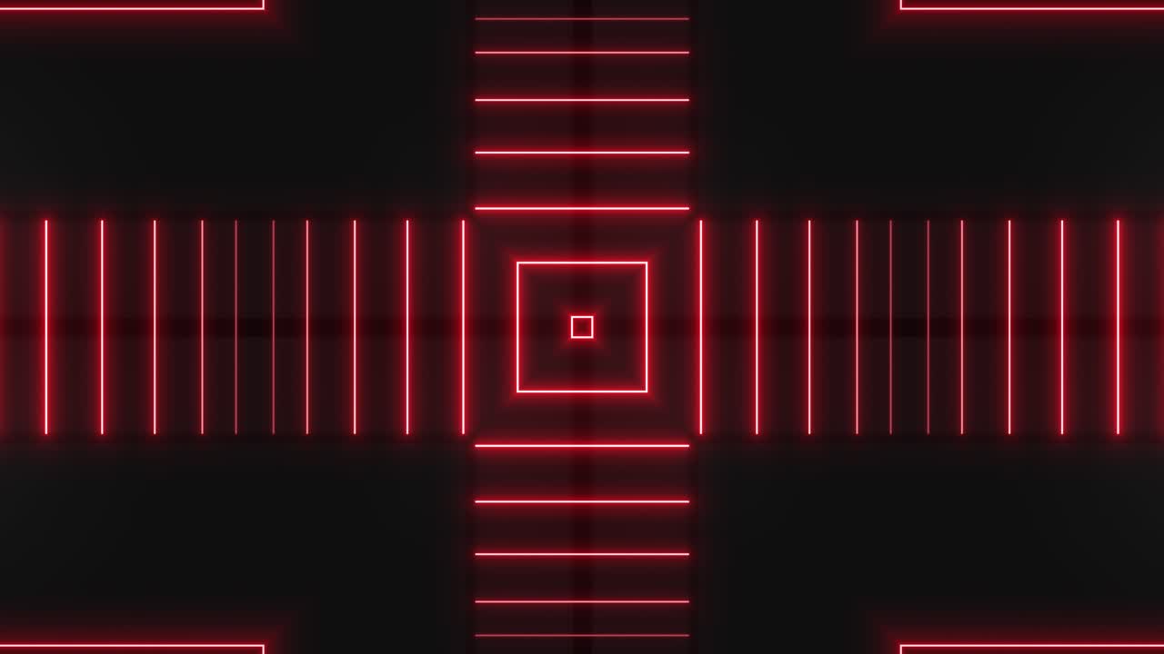 patrón geométrico de neón rojo