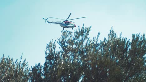 helicopter in flight