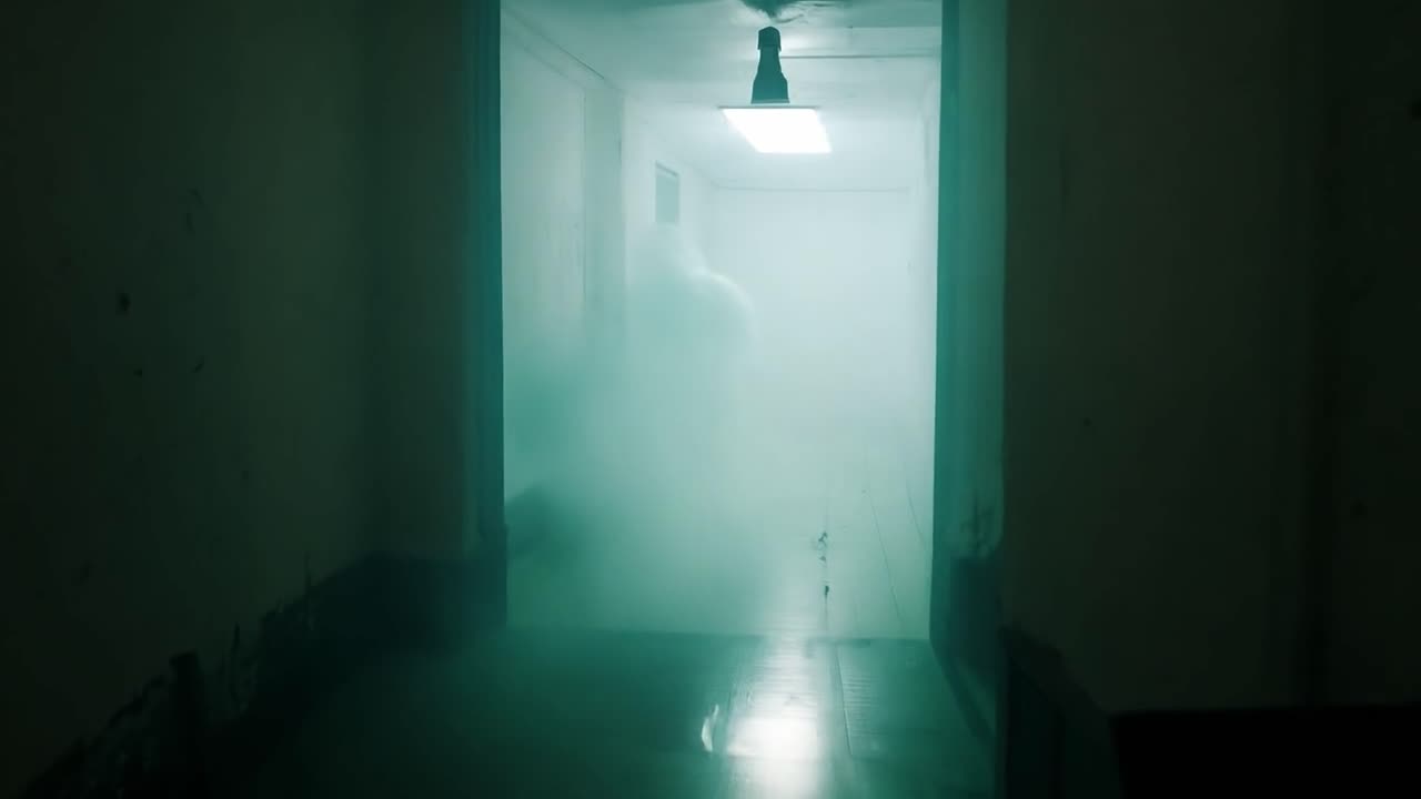 un pasillo espeluznante y inquietante
