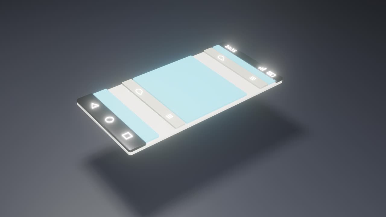 Transmission of messages via modern technological smartphones.