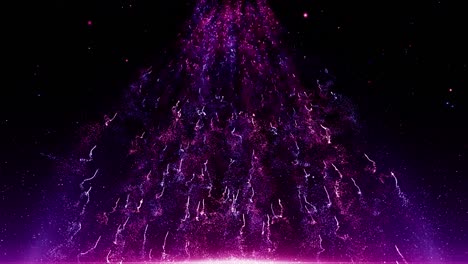 partículas rosa violeta evento juego tráiler títulos escenario de concierto cinematográfico bucle de fondo