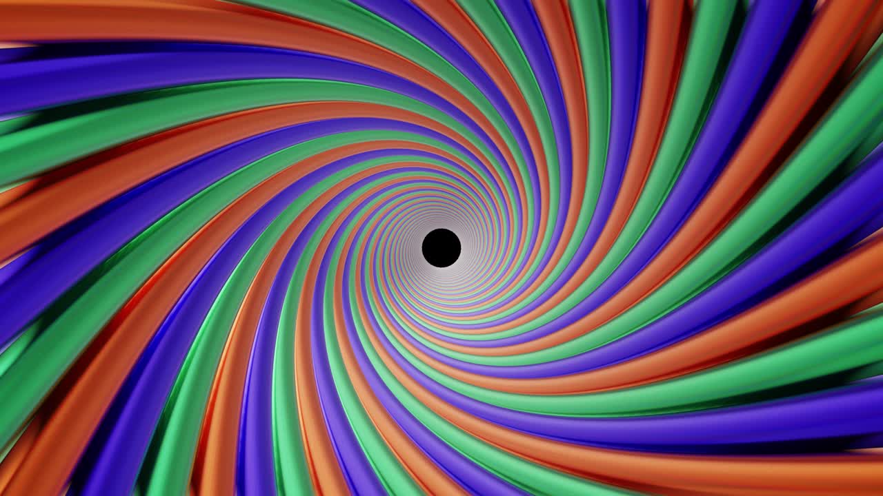 el fondo del vórtice giratorio es una espiral 3d giratoria.