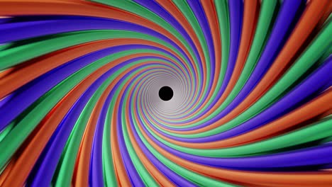 el fondo del vórtice giratorio es una espiral 3d giratoria.