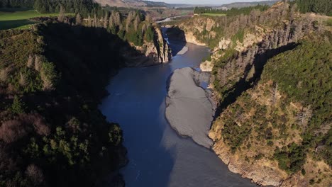 amazing river scenery of rakaia gorge, new zealand