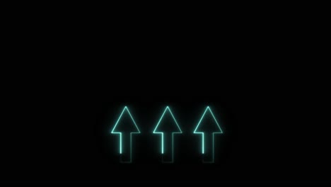 neon up arrows