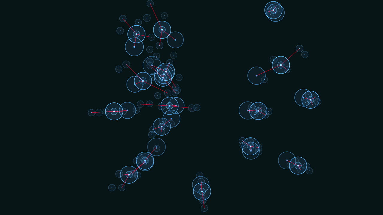 Abstract image depicting a visually stimulating pattern of multicolored circles against a black background. The varying hues and sizes create a captivating and dynamic visual composition