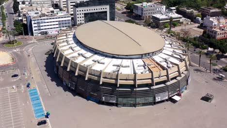 aerial view of menora mivtachim arena in tel aviv, israel