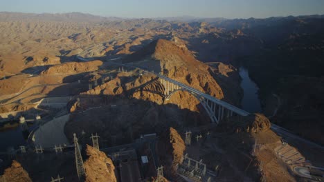 aerial view of the hoover dam