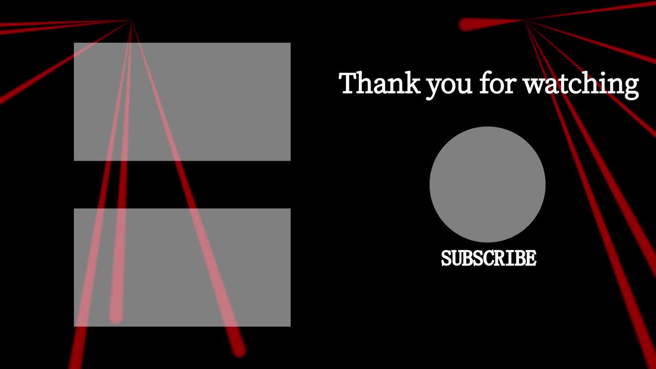 레이저 스테이지 세트  엔드 카드 엔딩 스크린 모션 그래픽