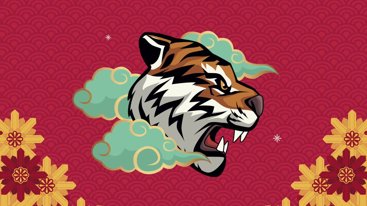 chinese new year animation with