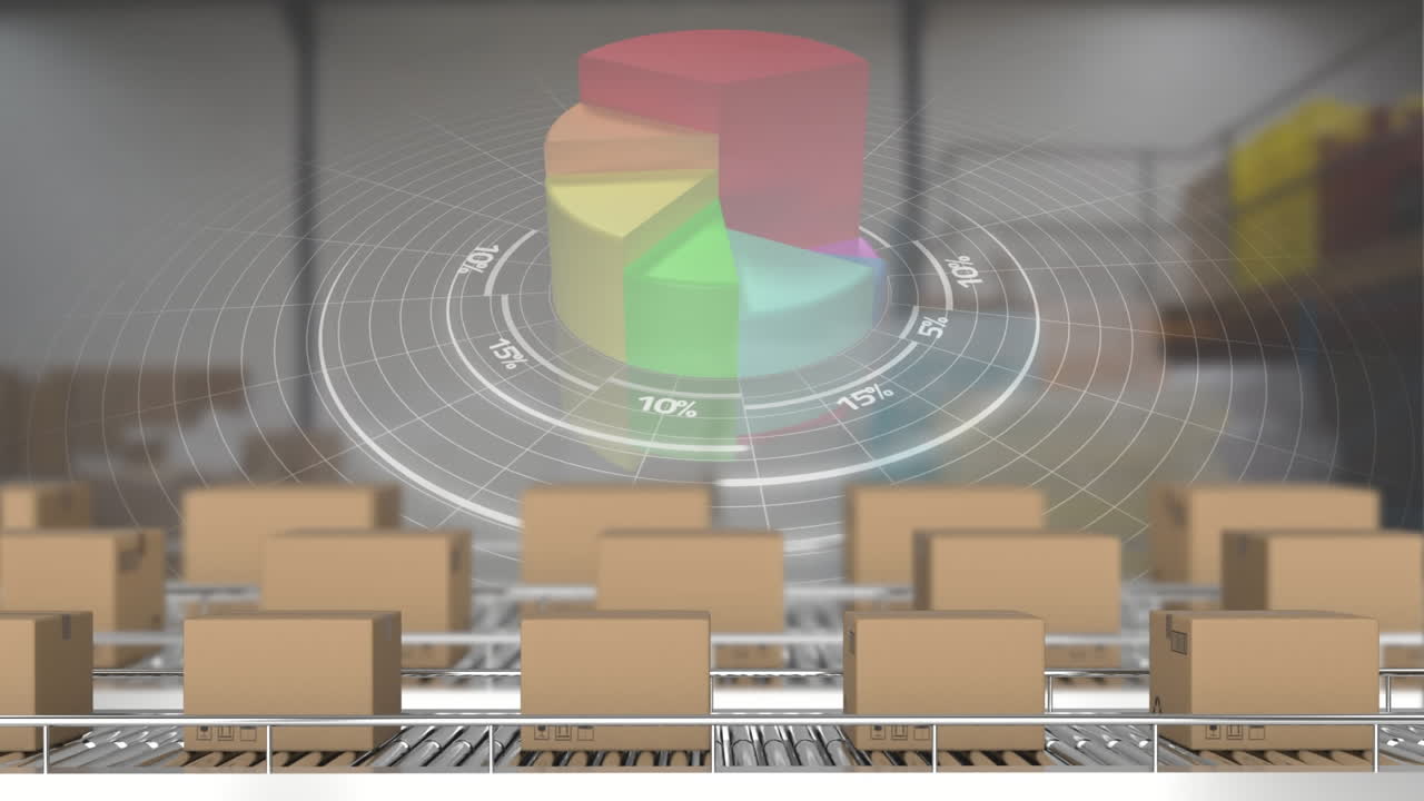 paquetes en cintas transportadoras