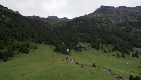 River-flowing-through-valley-in-mountains