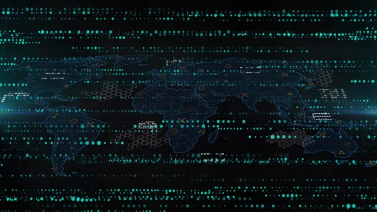 Animation of digital interface over data processing