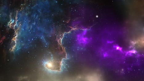 una nebulosa brillante en el centro del universo