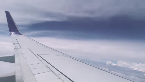 vista desde el lado del pasajero en un avión