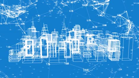 Digital 3D model of a city structure