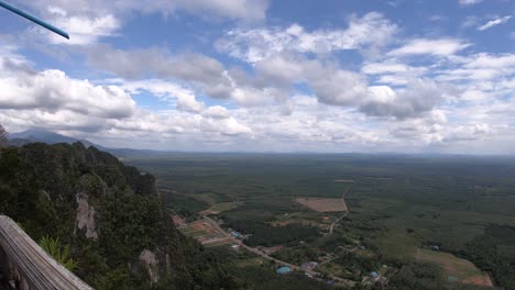 timelapse of a landscape top of the mountain