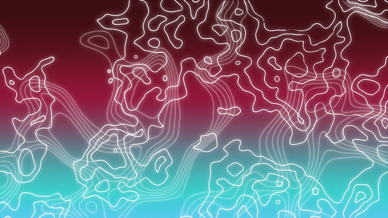 검은색, 빨간색, 푸른색의 전경과 함께 흔들리는  ⁇ 색 트레일