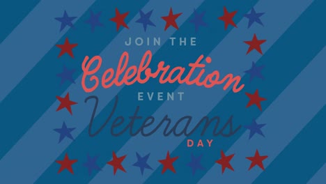 Animation-of-veterans-day-text-over-stars-coloured-with-american-flag