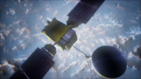 topógrafo global en órbita alrededor del planeta marte