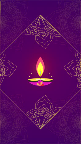 Ilustración de Diwali Diya