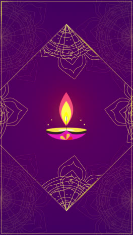 ilustración de diwali diya