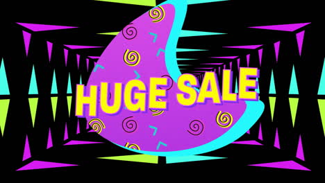 Huge-sale-on-black-background