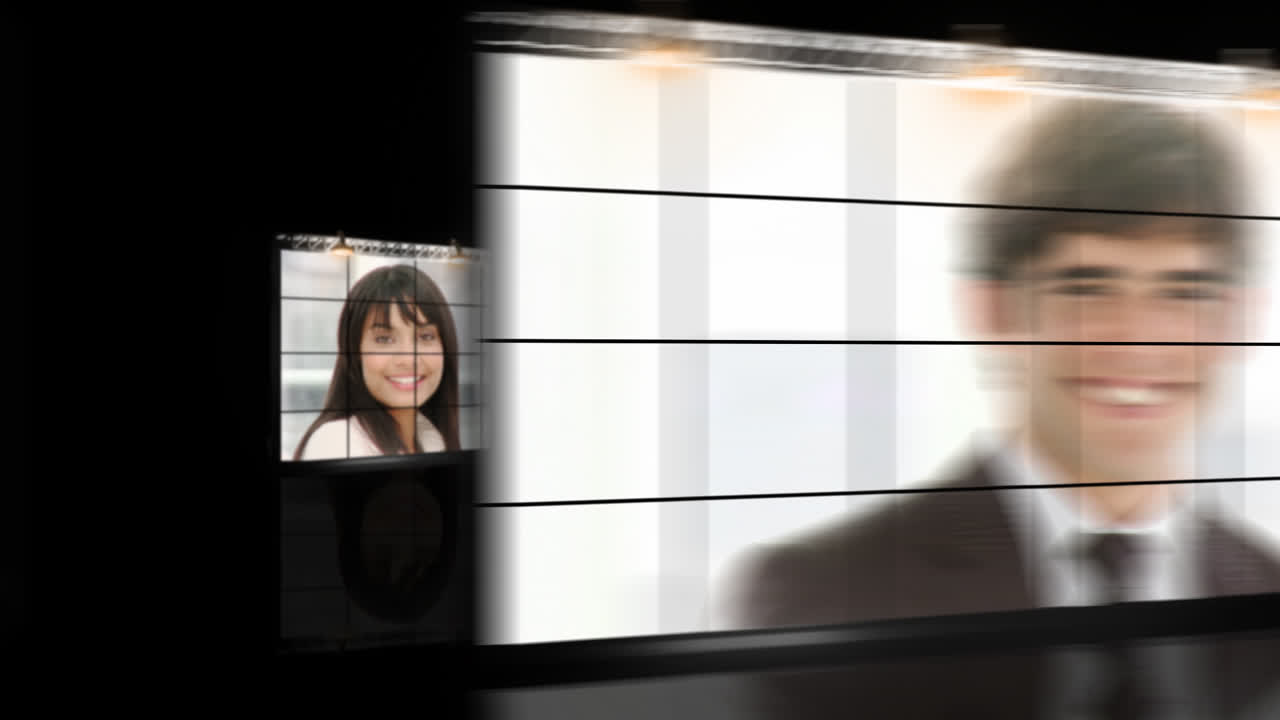 hd 비즈니스 영상의 콜라지