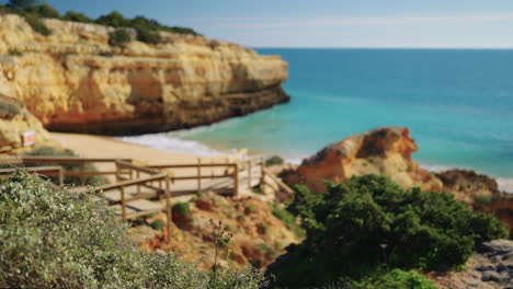 coastal beach scene in portugal